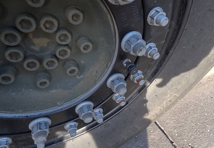 Numbered TyreDog Wheel sensors